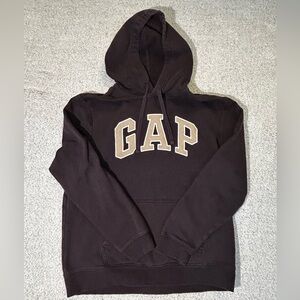 Vintage Gap brown hoodie with tan logo Size L